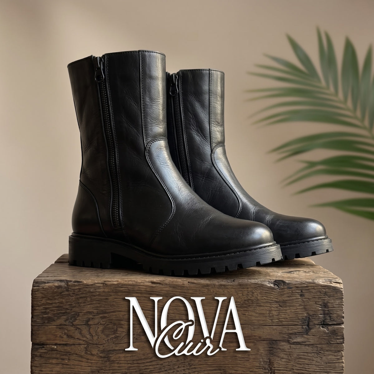 بوتس رجالي جلد - Bottines Ranger Nova Cuir طبيعى 100%